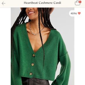 Free People 100% Cashmere Cardigan
